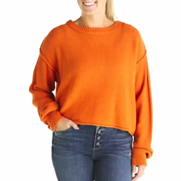 Double Zero Burnt Orange Sweater size Spicy Small - Picture 6 of 6